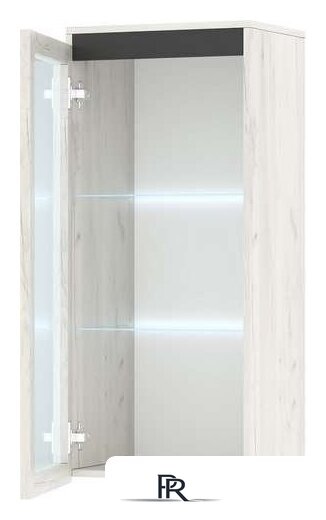 Шкаф-пенал Памир Гретта 1В (крафт белый/антрацит) - Изображение №2 — Интернет-магазин ПроЗаказ