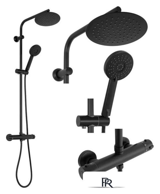 Душевая система  Rea Bliss Black REA-P8804 - Изображение №1 — Интернет-магазин ПроЗаказ