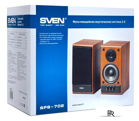 Акустика SVEN SPS-702 (орех) - Изображение №3 — Интернет-магазин ПроЗаказ