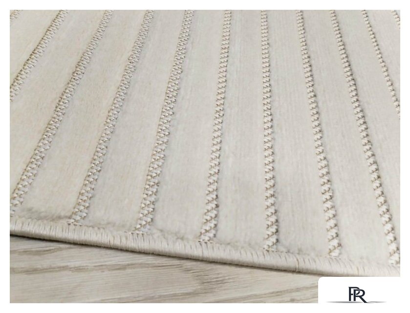 Ковер для жилой комнаты Radjab Carpet Сканди Сизаль Прямоугольник 10935A 12191RK (1.6x2.3, Krem/Krem) - Изображение №6 — Интернет-магазин ПроЗаказ