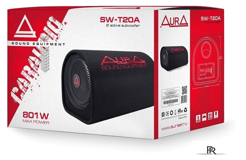 Корпусной активный сабвуфер Aura SW-T20A - Изображение №5 — Интернет-магазин ПроЗаказ