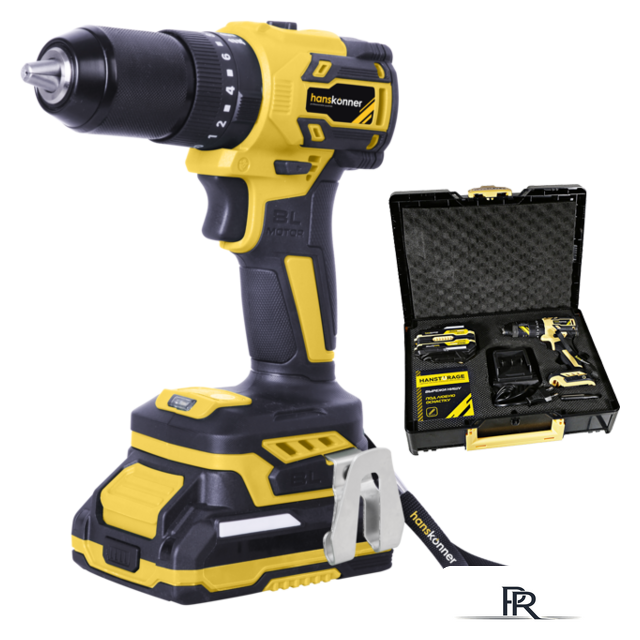 Ударная дрель-шуруповерт Hanskonner HCD2065PRO (с 2-мя АКБ, кейс) - Изображение №1 — Интернет-магазин ПроЗаказ