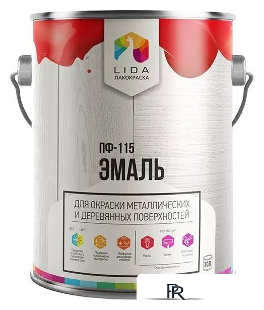 Эмаль LIDA Optima ПФ-115 20 кг (зеленый) - Изображение №1 — Интернет-магазин ПроЗаказ