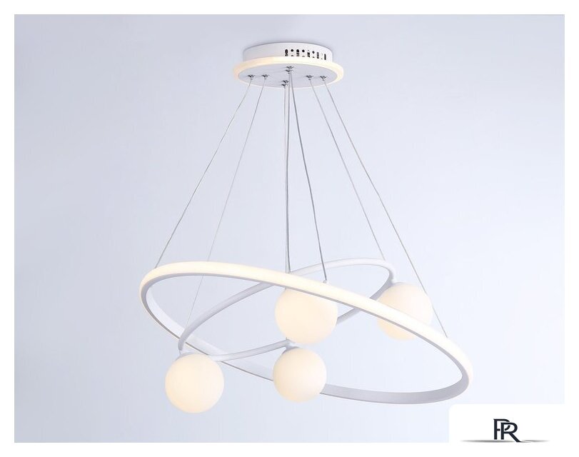 Подвесная люстра Ambrella light Comfort FL66321/1+4 WH (белый) - Изображение №3 — Интернет-магазин ПроЗаказ
