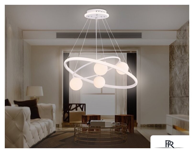Подвесная люстра Ambrella light Comfort FL66321/1+4 WH (белый) - Изображение №8 — Интернет-магазин ПроЗаказ