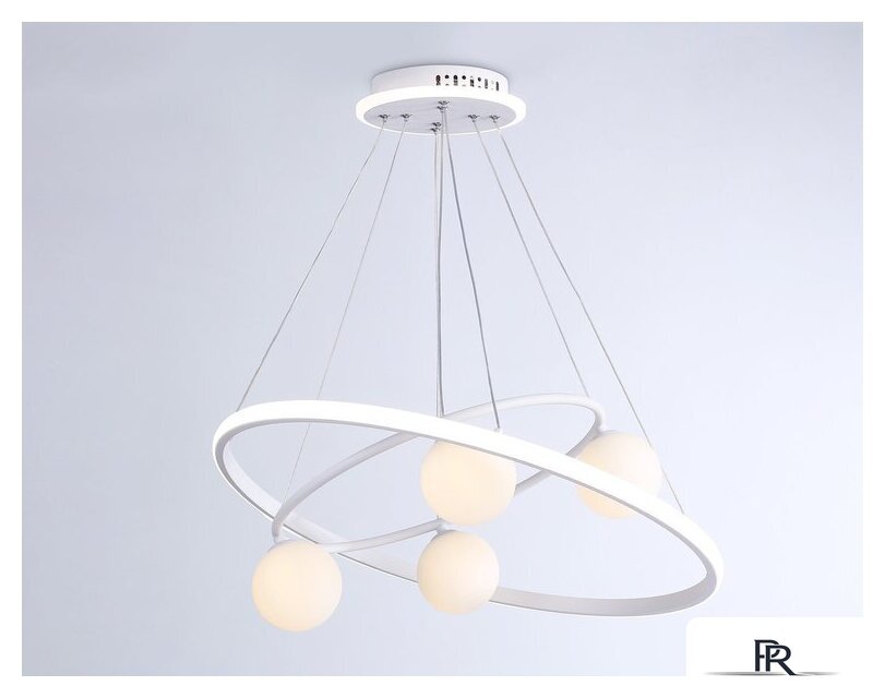 Подвесная люстра Ambrella light Comfort FL66321/1+4 WH (белый) - Изображение №2 — Интернет-магазин ПроЗаказ