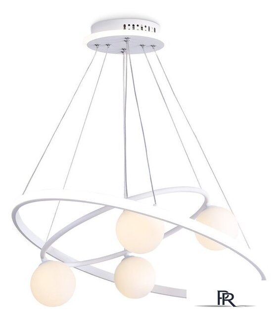 Подвесная люстра Ambrella light Comfort FL66321/1+4 WH (белый) - Изображение №1 — Интернет-магазин ПроЗаказ