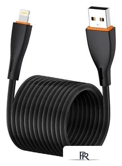 Кабель EOFE AL21 USB Type-A - Lightning (1 м, черный) - Изображение №2 — Интернет-магазин ПроЗаказ
