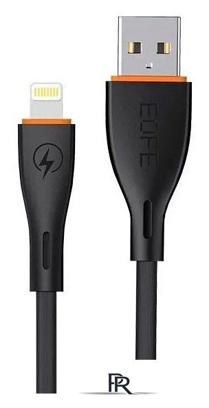Кабель EOFE AL21 USB Type-A - Lightning (1 м, черный) - Изображение №1 — Интернет-магазин ПроЗаказ