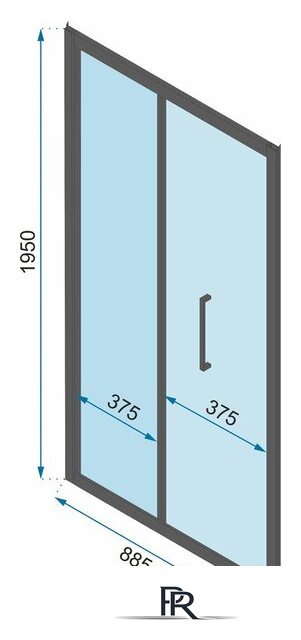 Душевая дверь Rea Rapid Fold 90 - Изображение №4 — Интернет-магазин ПроЗаказ
