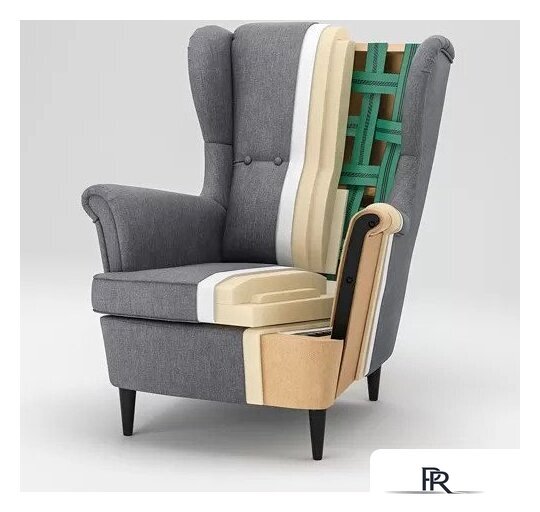 Интерьерное кресло Mio Tesoro Тойво (серый) - Изображение №7 — Интернет-магазин ПроЗаказ