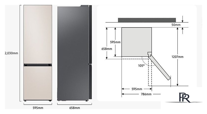 Холодильник Samsung Bespoke RB38C7B6BAP/EF - Изображение №6 — Интернет-магазин ПроЗаказ