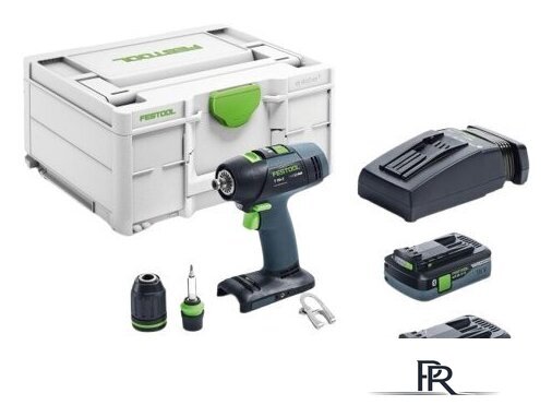 Дрель-шуруповерт Festool T 18+3 HPC 4.0 I-Plus 576446 (с 2-мя АКБ 4 Ач, кейс) - Изображение №1 — Интернет-магазин ПроЗаказ