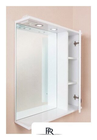  Onika Шкаф с зеркалом Балтика 67.02 правый (белый) [206704] - Изображение №3 — Интернет-магазин ПроЗаказ