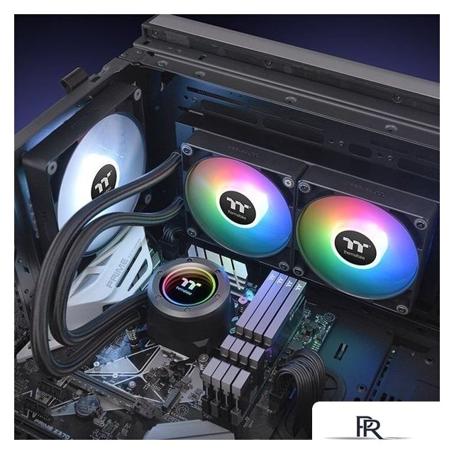 Система жидкостного охлаждения для процессора Thermaltake TH240 V2 ARGB CL-W361-PL12SW-A - Изображение №5 — Интернет-магазин ПроЗаказ