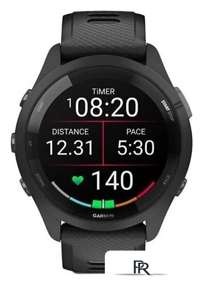 Умные часы Garmin Forerunner 265 (черный/пудрово-серый) - Изображение №2 — Интернет-магазин ПроЗаказ