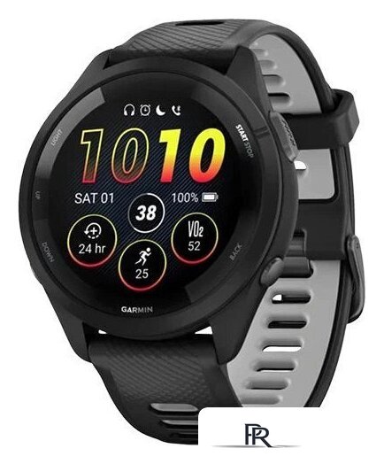 Умные часы Garmin Forerunner 265 (черный/пудрово-серый) - Изображение №1 — Интернет-магазин ПроЗаказ