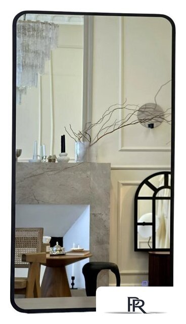 Зеркало с подсветкой  EMZE Smartphone 50x100 LED.UV.SMART.50.100.CHE (черный) - Изображение №1 — Интернет-магазин ПроЗаказ