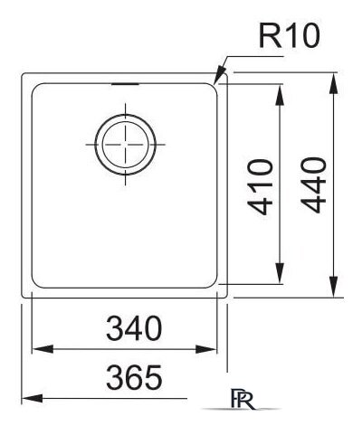 Кухонная мойка Franke Sirius SID 110-34 144.0603.819 (серый) - Изображение №1 — Интернет-магазин ПроЗаказ