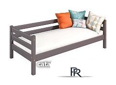 Кровать-тахта Мебельград Соня вариант 2 (массив сосны лаванда) - Изображение №1 — Интернет-магазин ПроЗаказ