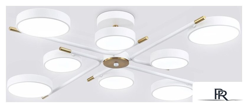 Подвесная люстра Ambrella light FL516338/8 WH/CP (белый/медь) - Изображение №1 — Интернет-магазин ПроЗаказ