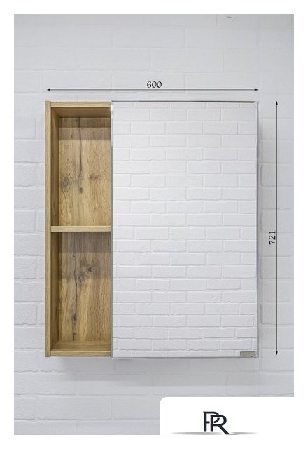  Домино Шкаф с зеркалом для ванной Craft 60 - Изображение №6 — Интернет-магазин ПроЗаказ