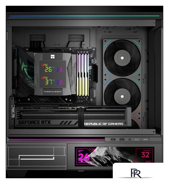 Кулер для процессора Thermalright Royal Knight 120 Digital (черный) - Изображение №2 — Интернет-магазин ПроЗаказ
