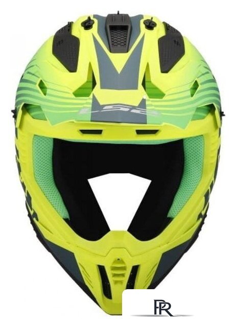 Мотошлем LS2 MX708 Fast II Duck (S, Green H-V Yellow) - Изображение №2 — Интернет-магазин ПроЗаказ