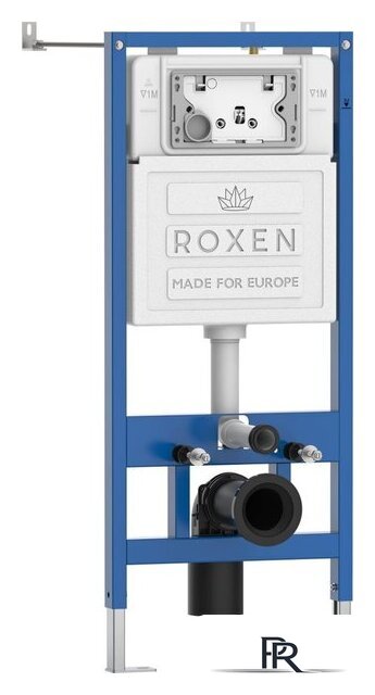 Унитаз подвесной Roxen Antares Gold в комплекте с инсталляцией StounFix Dual Fresh 6 в 1 968092 (кнопка: золото глянцевое ) - Изображение №3 — Интернет-магазин ПроЗаказ