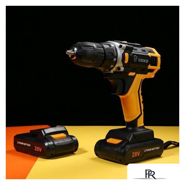 Дрель-шуруповерт Deko DKCD20FU-Li SET 195 063-4135 (с 2-мя АКБ, кейс, набор оснастки) - Изображение №5 — Интернет-магазин ПроЗаказ