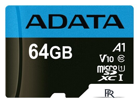 Карта памяти ADATA Premier AUSDX64GUICL10A1-RA1 microSDXC 64GB (с адаптером) - Изображение №2 — Интернет-магазин ПроЗаказ