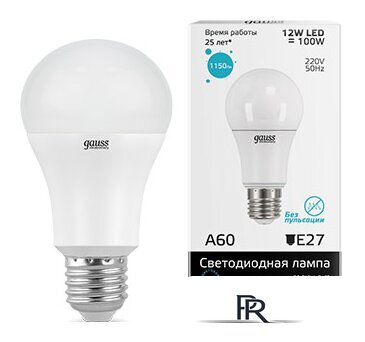 Светодиодная лампочка Gauss Elementary E27 12Вт 4100K [23222] - Изображение №1 — Интернет-магазин ПроЗаказ