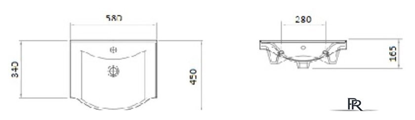  Гамма Тумба под умывальник Люкс 13-56/3 У60 Альбатрос-10060 - Изображение №4 — Интернет-магазин ПроЗаказ