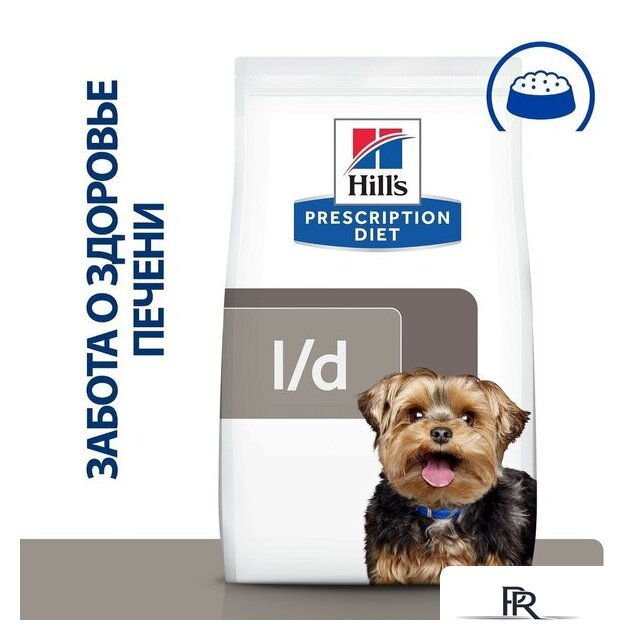 Сухой корм для собак Hill's Prescription Diet Canine l/d при заболеваниях печени 4 кг - Изображение №1 — Интернет-магазин ПроЗаказ