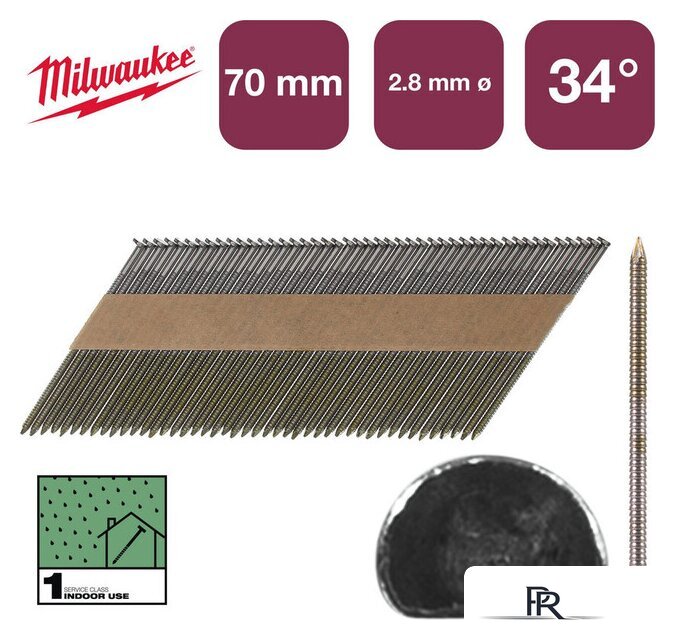 Гвозди для пистолета Milwaukee 4932492601 (2200 шт) - Изображение №2 — Интернет-магазин ПроЗаказ