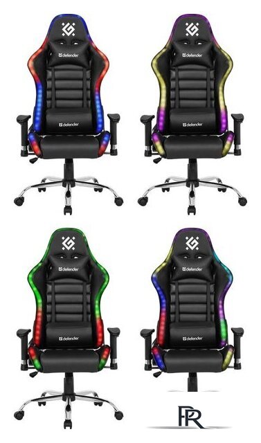 Игровое (геймерское) кресло Defender Ultimate (черный) - Изображение №8 — Интернет-магазин ПроЗаказ