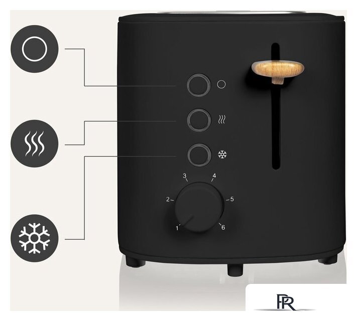 Тостер Zeegma Tostee Black Wood - Изображение №12 — Интернет-магазин ПроЗаказ