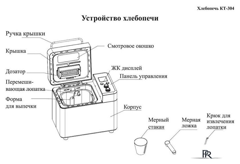 Хлебопечка Kitfort KT-304 - Изображение №10 — Интернет-магазин ПроЗаказ