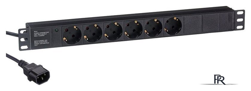 Блок розеток ExeGate ServerPro PDU-19H604 Al-6S-C14-2.5CU - Изображение №1 — Интернет-магазин ПроЗаказ