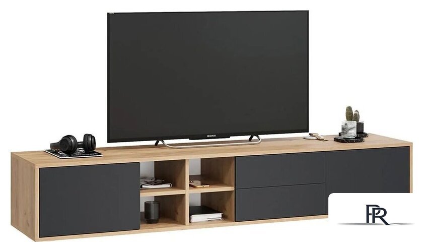 Тумба Трия Тип 5 (дуб крафт золотой/антрацит) - Изображение №3 — Интернет-магазин ПроЗаказ