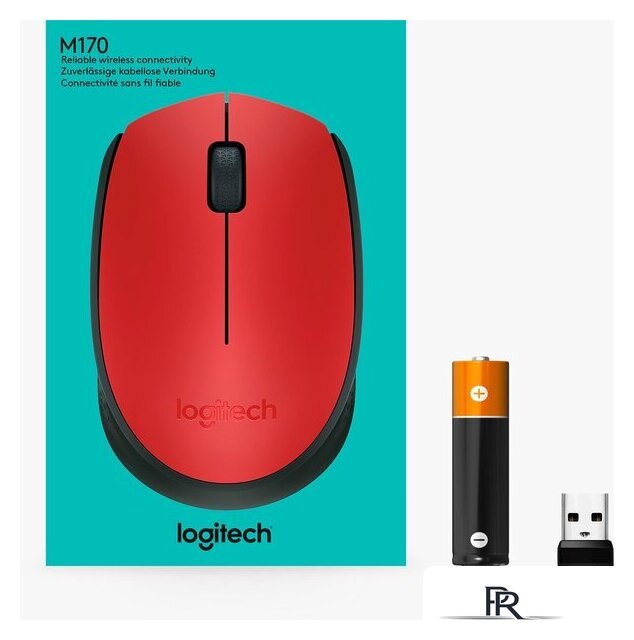 Мышь Logitech M171 (красный/черный) - Изображение №8 — Интернет-магазин ПроЗаказ