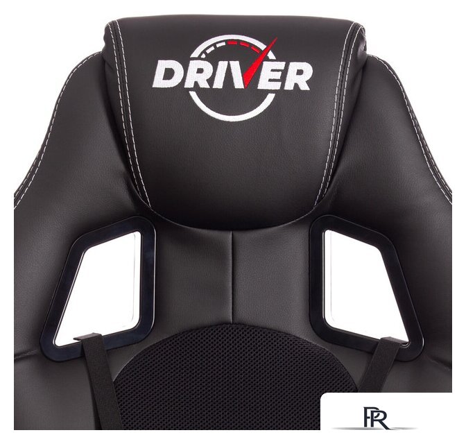 Игровое (геймерское) кресло TetChair Driver (иск. кожа/ткань, черный/черный) - Изображение №8 — Интернет-магазин ПроЗаказ