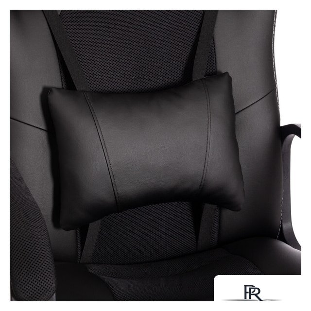 Игровое (геймерское) кресло TetChair Driver (иск. кожа/ткань, черный/черный) - Изображение №9 — Интернет-магазин ПроЗаказ