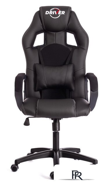 Игровое (геймерское) кресло TetChair Driver (иск. кожа/ткань, черный/черный) - Изображение №5 — Интернет-магазин ПроЗаказ