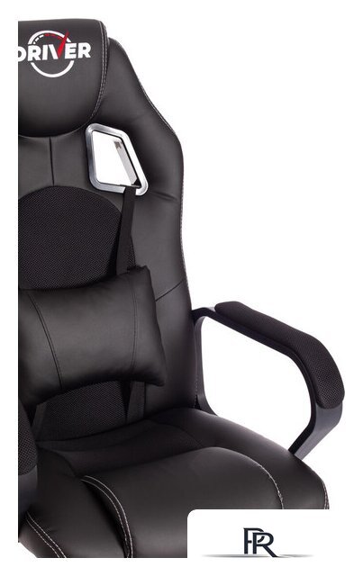 Игровое (геймерское) кресло TetChair Driver (иск. кожа/ткань, черный/черный) - Изображение №13 — Интернет-магазин ПроЗаказ