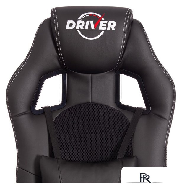 Игровое (геймерское) кресло TetChair Driver (иск. кожа/ткань, черный/черный) - Изображение №7 — Интернет-магазин ПроЗаказ