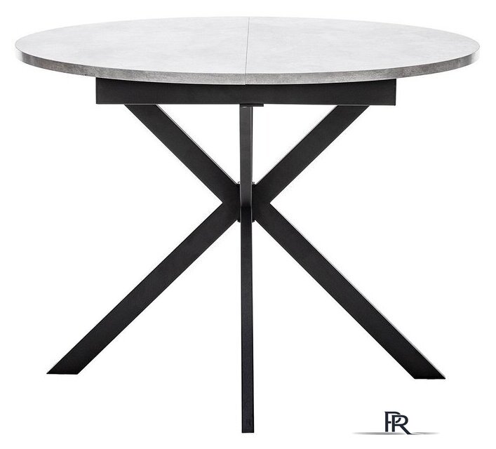 Кухонный стол Мебель Импэкс Leset Капри (цемент/черный) - Изображение №2 — Интернет-магазин ПроЗаказ