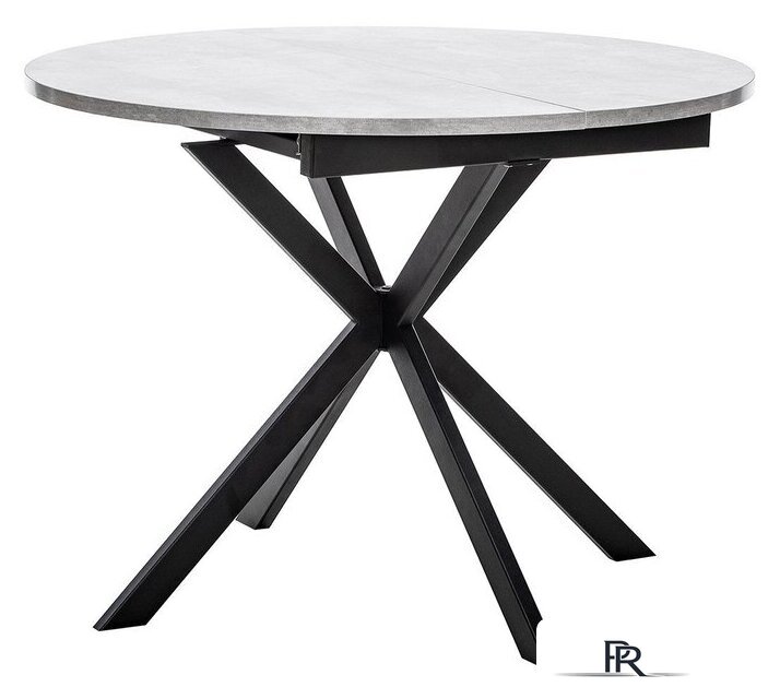 Кухонный стол Мебель Импэкс Leset Капри (цемент/черный) - Изображение №1 — Интернет-магазин ПроЗаказ