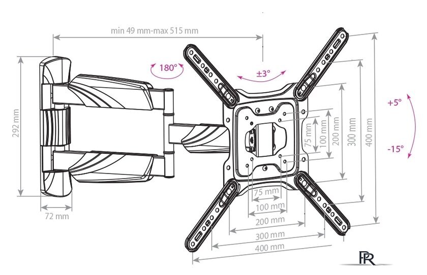 Кронштейн для телевизора Arm Media COBRA-40 - Изображение №2 — Интернет-магазин ПроЗаказ