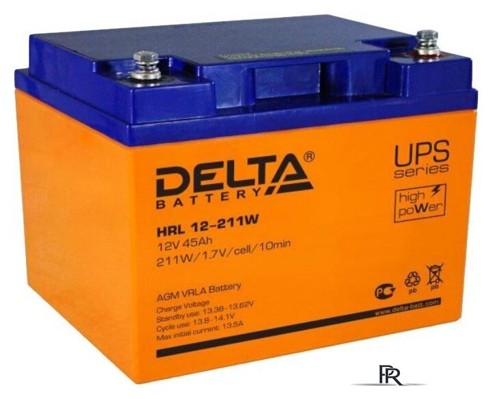 Аккумулятор для ИБП Delta HRL 12-211W (12В/45 А·ч) - Изображение №1 — Интернет-магазин ПроЗаказ
